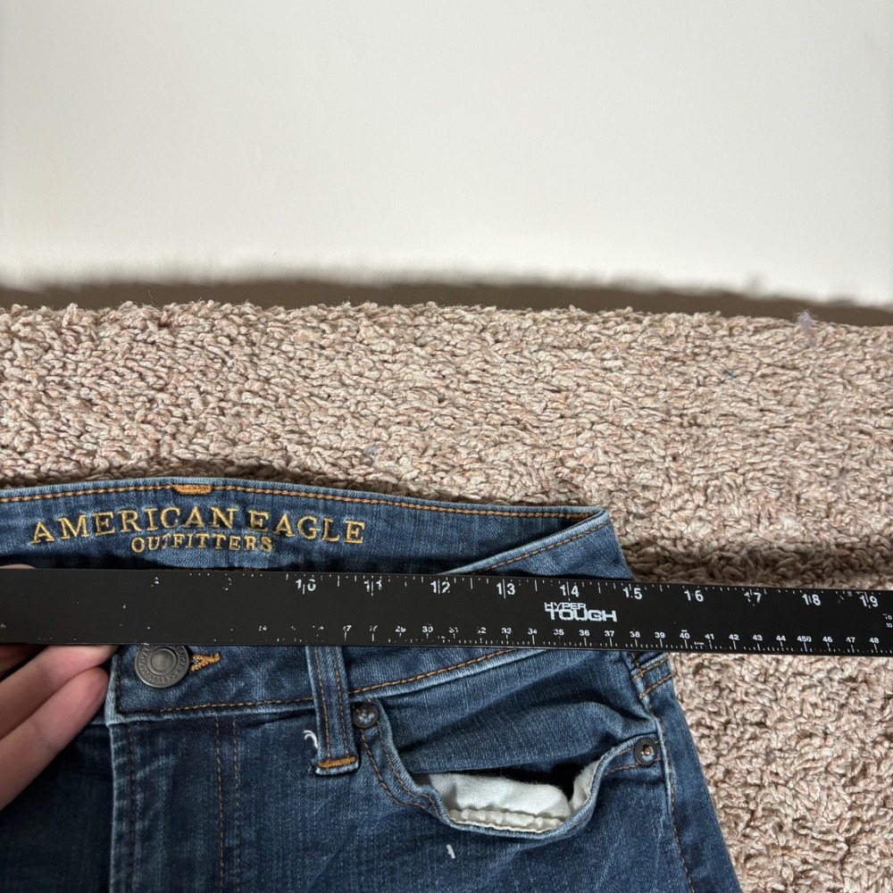 American Eagle Outfitters Slim Fit Dark Wash Denim Jeans Mens 30x30 Blue - Picture 3 of 9